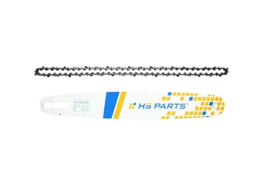 HS PARTS profesionální vodící lišta 18" (45 cm) .325" .050" (1,3 mm) + pilový řetěz 74 článků hranatý zub pro Stihl 024 026 028 029 030 031 032 039 MS240 MS260 MS261 MS270 MS271 MS280 MS290 MS291 MS310 MS390