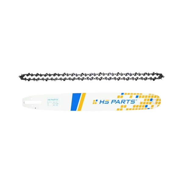 HS PARTS profesionální vodící lišta 20" (50 cm) 3/8" .050" (1,3 mm) + pilový řetěz 72 článků hranatý zub pro Stihl 036 044 048 056 066 MS290 MS310 MS360 MS361 MS362 MS391 MS440 MS441 MS462 MS460 MS640 MS650 MS660 MS500i