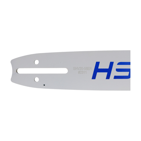 HS PARTS profesionální vodící lišta 20" (50 cm) 3/8" .058" (1,5 mm) 72 článků pro Husqvarna 61 66 266 268 272 365 372XP 281 298 380 385 585 Solo 665 670 681 Jonsered 2077 2171 Dolmar PS6400 PS7900 Shindaiwa 285 300 550 Echo CS3500