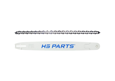 HS PARTS profesionální vodící lišta 24" (60 cm) 3/8" .058" (1,5 mm) + pilový řetěz 84 článků hranatý zub pro Husqvarna 61 66 266 268 272 365 372XP 380 585 Solo 665 681 Jonsered 2077 2171 Dolmar PS6400 Makita DCS6400