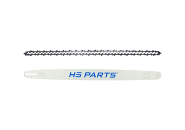 HS PARTS profesionální vodící lišta 36" (90 cm) 3/8" .063" (1,6 mm) + pilový řetěz 115 článků hranatý zub pro Husqvarna 61 66 266 268 272 365 372XP 380 585 Solo 665 681 Jonsered 2077 2171 Dolmar PS6400 Makita DCS6400