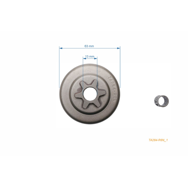 HS PARTS reťazovka 3/8" 6 zubov pre motorové píly Tanaka 300 320 330 3301 EC290 (OEM 360065)