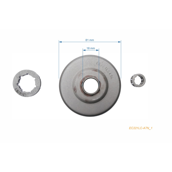 HS PARTS reťazovka 3/8" 7 zubov pre motorové píly Echo CS6700 CS6701 CS6702