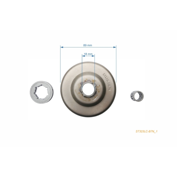 HS PARTS řetězka .0404" 7 zubů pro motorové pily Stihl 050 051 076 075 (OEM 11116402025)