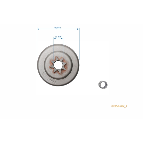 HS PARTS řetězka 1/4" 8 zubů pro motorové pily Stihl 015 015AV 015L (OEM 11166402005)