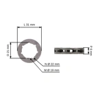 HS PARTS řetězka 1/4" 9 zubů pro motorové pily Stihl 015 015AV 015L