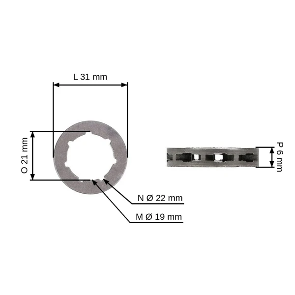 HS PARTS řetězka 1/4