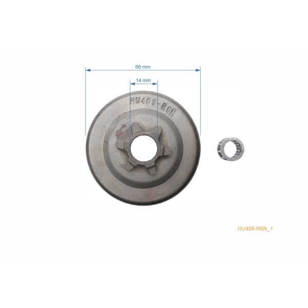 HS PARTS řetězka 3/8" 6 zubů pro motorové pily Husqvarna 333 334 334T 335 335 XPT 338 339 XP Jonsered CS2135T CS2139T (OEM 503822271)