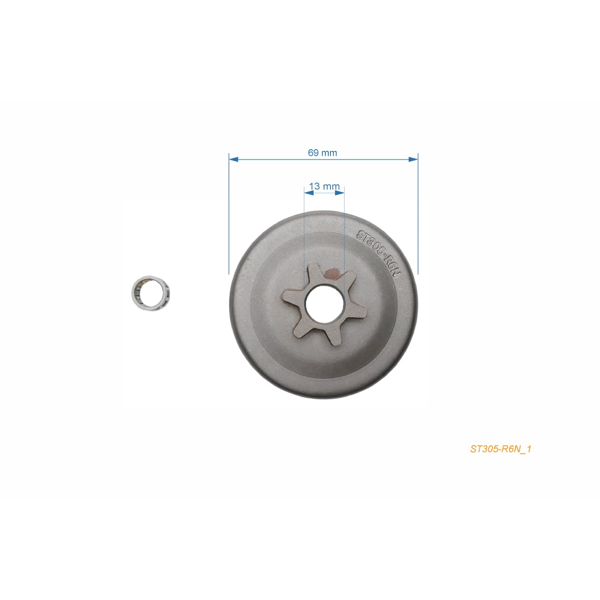 HS PARTS řetězka 3/8" 6 zubů pro motorové pily Stihl 017 018 019T 021 023 025 MS170 MS180 MS190T MS210 MS230 MS250 (OEM 11236402003)