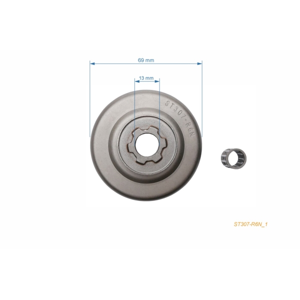 HS PARTS řetězka 3/8" 6 zubů pro motorové pily Stihl 020 020AV (OEM 111464020001