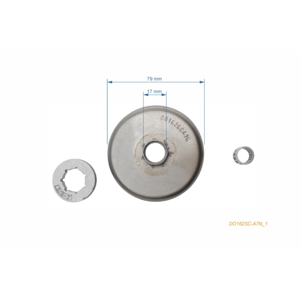 HS PARTS řetězka 3/8" 7 zubů pro motorové pily Dolmar 109 110 111 115 Makita DCS5200I DCS400 DCS4300 DCS250i