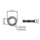 HS PARTS řetězka 3/8" 7 zubů pro motorové pily Echo CS280E CS280EP CS290EVL CS300 (OEM 1750051530)