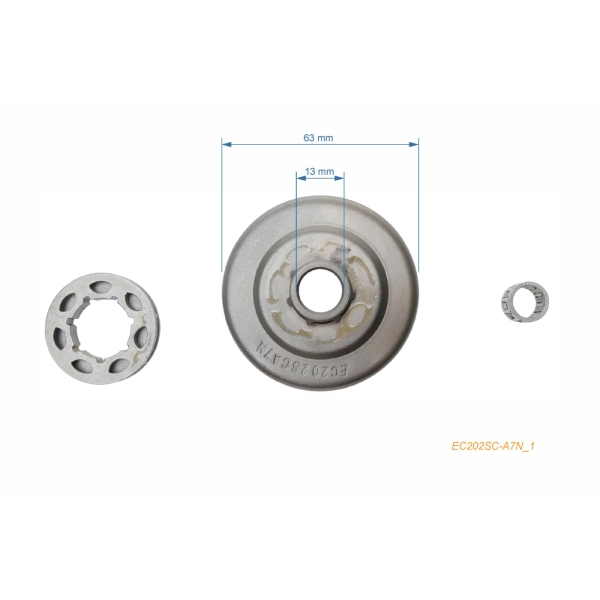 HS PARTS řetězka 3/8" 7 zubů pro motorové pily Echo CS3000 CS3400 CS3450 CS3500 CS340 CS341 CS346 