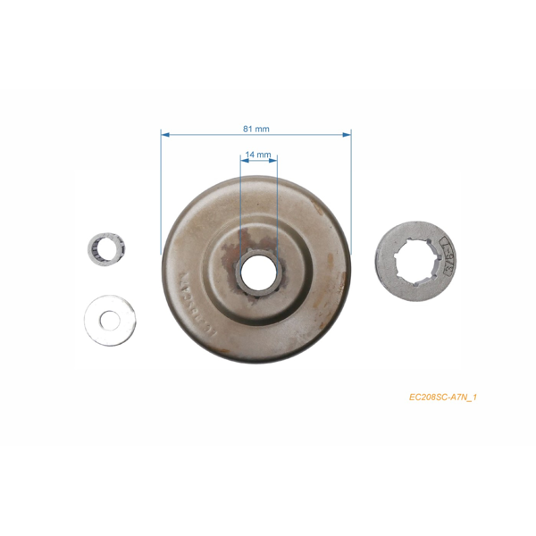 HS PARTS řetězka 3/8" 7 zubů pro motorové pily Echo CS550 CS610 CS510 CS451 CS451VL CS452 CS500 
