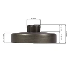 HS PARTS řetězka 3/8" 7 zubů pro motorové pily OLEO-MAC Oleomac Olympyk 970 971 980 981 985 HD GS720 GS 820 John Deere CS71 CS81 (OEM 97000207)