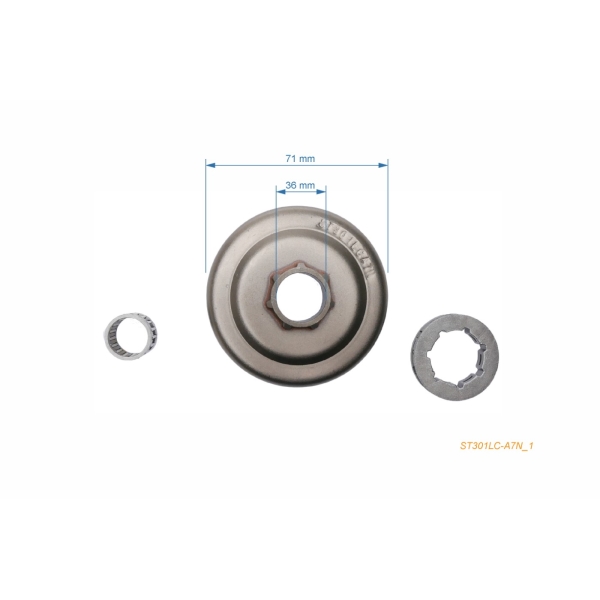 HS PARTS řetězka 3/8" 7 zubů pro motorové pily Stihl 07S 08 S10 