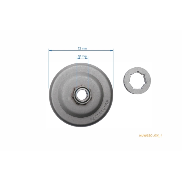 HS PARTS řetězka .325" 7 zubů pro motorové pily Husqvarna 140 240P 340 344 39 40P 44 444 Alpina 340