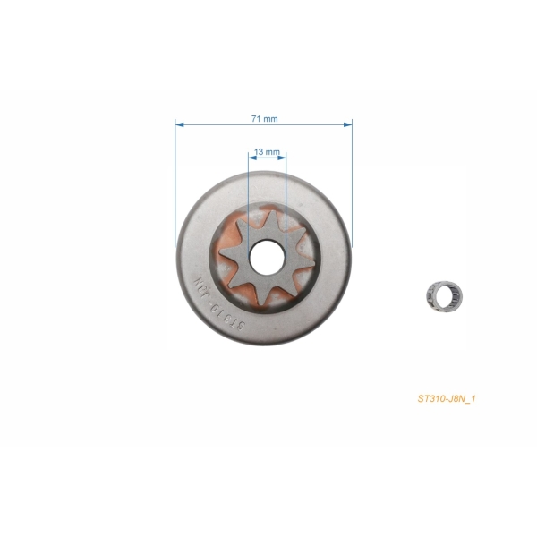 HS PARTS řetězka .325" 8 zubů pro motorové pily Stihl MS260 MS270 MS280 (OEM 11216402001)