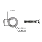 HS PARTS řetězka .404" 7 zubů pro motorové pily Stihl 030 031 032 040 041 