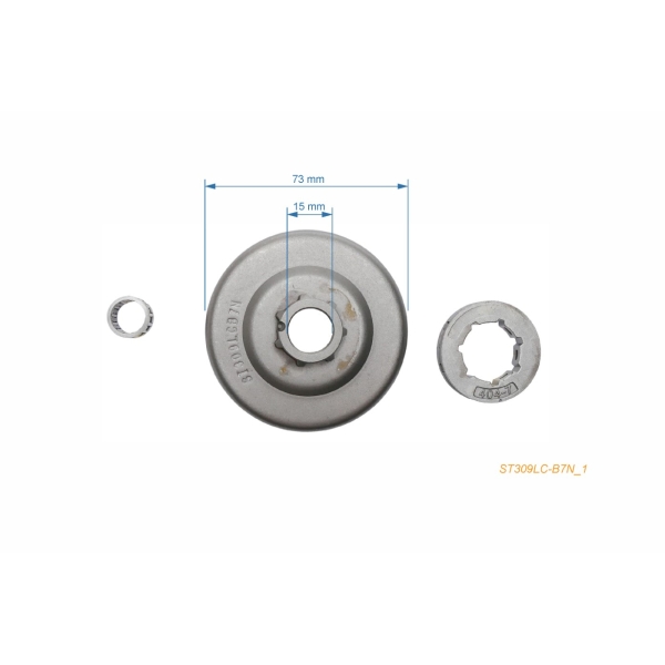 HS PARTS řetězka .404" 7 zubů pro motorové pily Stihl 030 031 032 040 041 