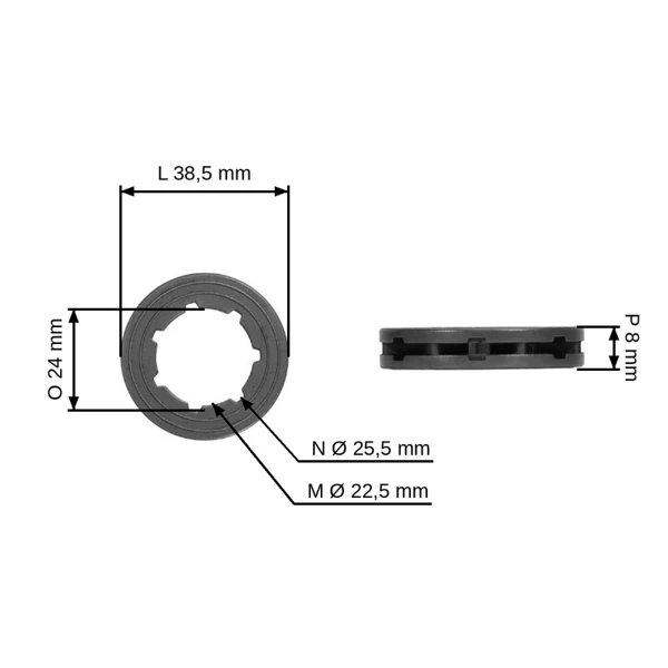 HS PARTS řetězka .404