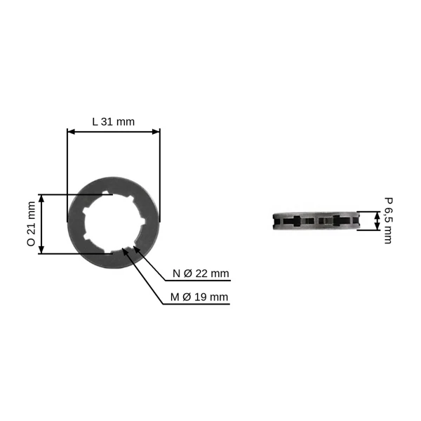 HS Parts řetězka s výměnným prstýnkem .325