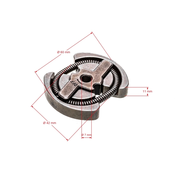HS PARTS spojka pro motorové pily Husqvarna 36 41 135 136 137 141 142 235 236 240 Partner 20X 351 370 Jonsered 2035 2036 CS2138 McCulloch CS350 CS380 (OEM 530014949)