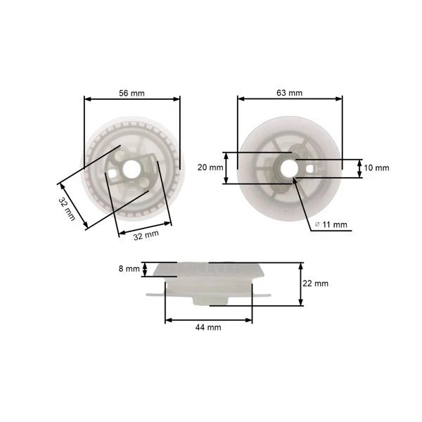 HS PARTS startovací kladka pro motorové pily a foukače Stihl 017 018 019 021 023 025 MS170 MS180 MS210 MS230 MS250 MS191T BT45 BG45 HS81 BR45C (OEM 11231950400)