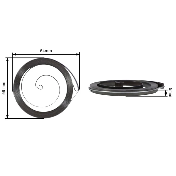 HS PARTS startovací pružina pro motorové pily Husqvarna 135 140 435 440 445 450 455 Jonsered CS2240 CS2245 CS2250 McCulloch CS350 CS390 CS410 (OEM 540057502)