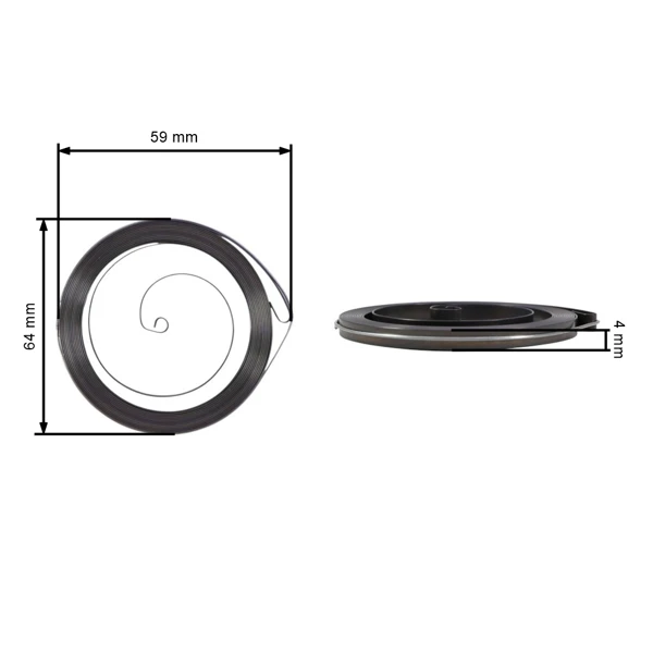HS PARTS startovací pružina pro motorové pily Husqvarna 340 345 346XP 350 351 353 357XP 359 Jonsered 2150 CS2141 CS2147 CS2152 CS2153 CS2159 (OEM 537093101)
