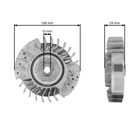 HS PARTS ventilátor pro motorové pily Stihl 024 026 MS240 MS260 (OEM 11214001200)