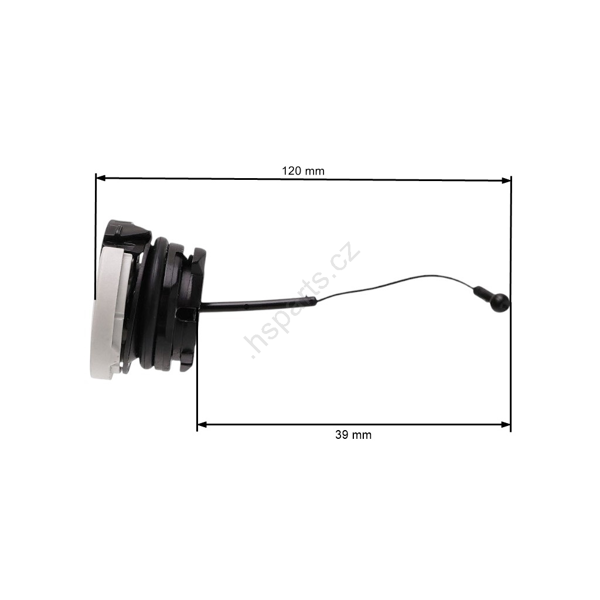 HS PARTS víčko nádrže velké pro motorové pily a křovinořezy Stihl MS181 MS200 MS210 MS231 MS250 MS270 MS290 MS361 MS362 MS460 MS880 FS240 FS260C BG55 (OEM 00003500533)