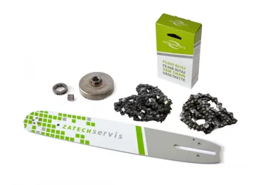 HS PARTS vodiaca lišta 14" (35cm) 3/8" .050" (1,3 mm) + 2x pílová reťaz 52 článkov hranatý zub + reťazovka pre Partner 350 351