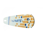 HS PARTS vodiaca lišta 15" (38 cm) 3/8" .058" (1,5 mm) + pílová reťaz 56 článkov hranatý zub pre Husqvarna 66 266 268 365 372XP 385 394 395 562XP 570 575 576XP 2100XP