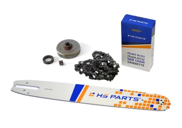 HS PARTS vodiaca lišta 16" (40 cm) + pílová reťaz 3/8" .063" (1,6 mm) 60 článkov hranatý zub+ reťazovka pre Stihl 044 046 MS341 MS361 MS440 MS460 MS461