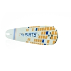 HS PARTS vodiaca lišta 16" (40cm) 3/8" .050" (1,3mm) +2 x pílový reťaz 56 článkov hranatý zub pre Partner 350 351 370 P420 Husqvarna T425 E16 E316 E321 Dolmar PS330 PS33 PS34 ES152 Homelite 3300 CS40 Solo 613 Oleomac GS35 GS350 931