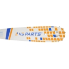 HS PARTS vodiaca lišta 18" (45 cm) 3/8" .050" (1,3 mm) 64 článkov pre Husqvarna 246 254 262 345 357 455 460 555 560 Jonsered 2054 CS2260 Dolmar 111 112 115 PS540 Solo 613 614 650 Oleomac 162 956 962