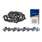 HS PARTS vodiaca lišta 18" (45 cm) 3/8" .058" (1,5 mm) + 4 x pílová reťaz na pozdĺžne rezanie 68 článku guľatý zub pre výrobu fošní a dosiek vhodné Husqvarna 266 268 362 365 371 372XP 395 576XP