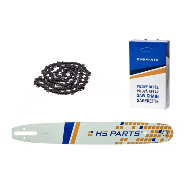 HS PARTS vodiaca lišta 18" (45 cm) .325" .063" (1,6 mm) + pílová reťaz 74 článkov hranatý zub pre Stihl 024 026 028 029 030 031 032 039 MS240 MS260 MS261 MS270 MS271 MS280 MS290 MS291 MS310 MS390