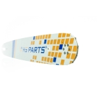 HS PARTS vodiaca lišta 20" (50 cm) 3/8" .063" (1,6 mm) + pílová reťaz na pozdĺžne rezanie 72 článku guľatý zub pre výrobu fošní a dosiek vhodné Stihl MS360 MS361 MS362 MS440 MS441 MS660