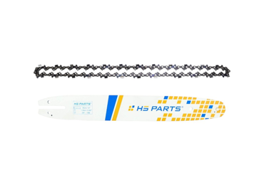 HS PARTS vodící lišta 14" (35 cm) 3/8" .050" (1,3 mm) + pilový řetěz 49 článků hranatý zub pro Partner 1535EL 1540EL 1640 1840 McCulloch MAC120 PM310 PM400 MS1640 MAC940 Poulan PLN1415 Craftsman 41532 41534