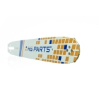 HS PARTS vodící lišta 14" (35 cm) 3/8" .050" (1,3 mm) + pilový řetěz 52 článků hranatý zub pro Husqvarna 36 41 136 137 141 236 240 T435 335XPT 333 334 Jonsered 2035 2115 2117 2138 CS2234 CS2236T Solo 614 630 633 636