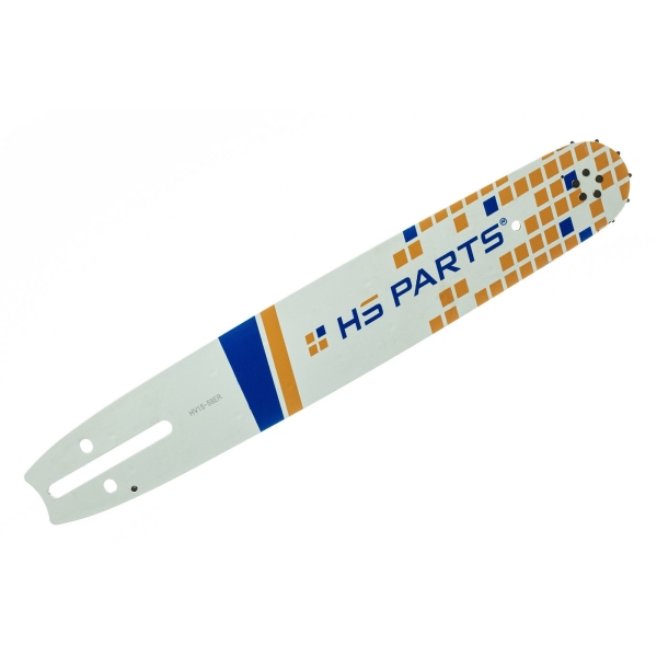 HS PARTS vodící lišta 15" (38 cm) 3/8" .058" (1,5 mm) 56 článků pro Husqvarna 61 66 266 268 272 365 372XP 281 298 380 385 585 Solo 665 670 681 Jonsered 2077 2171 Dolmar PS6400 Shindaiwa 285 577 Makita DCS6400 DCS7301