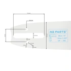 HS PARTS vodící lišta 15" (38 cm) 3/8" .063" (1,6 mm) 56 čl. pro Stihl 034 036 039 041 042 044 046 056 066 MS290 MS390 MS340 MS360 MS361 MS362 MS380 MS381 MS440 MS460 MS441 MS640 MS650 MS660 MS500i
