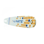 HS PARTS vodící lišta 15" (38 cm) .325" .050" (1,3 mm) + pilový řetěz 64 článků hranatý zub pro Husqvarna 36 45 55 136 154 254 257 262 345 346 357 435 445 460 Jonsered 2054 2152 2155 CS2149W Dolmar 109 111 112 116 Oleomac 938 946 947 952 962