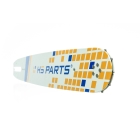 HS PARTS vodící lišta 15" (38cm) + 2 x řetěz 3/8" .063" (1,6 mm) 56 článků hranatý zub + řetězka pro Stihl 044 046 MS341 MS361 MS362 MS440 MS441 MS460 MS461
