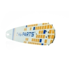 HS PARTS vodící lišta 16" (40 cm) 3/8" .050" (1,3 mm) + 4 x pilový řetěz 60 článků hranatý zub pro Husqvarna 246 254 262 345 357 455 460 555 560 Jonsered 2054 CS2260 Dolmar 111 112 115 PS540 Solo 613 614 650 Oleomac 162 956 962