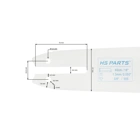 HS PARTS vodící lišta 16" (40 cm) 3/8" .050" (1,3 mm) 55 čl. pro Stihl 009 010 011 017 018 019 020 021 023 025 MS160 MS170 MS171 MS180 MS181 MS192 MS210 MS211 MS250 MS231 MS241 MS251