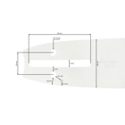 HS PARTS vodící lišta 16" (40 cm) 3/8" .058" (1,5 mm) 60 čl. pro Husqvarna 61 66 266 268 272 365 372XP 281 298 380 385 585 Solo 665 670 681 Jonsered 2077 2171 Dolmar PS6400 PS7900 Shindaiwa 285 300 550 Echo CS3500 Makita DCS6400 DCS7301