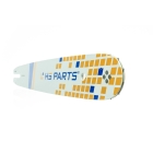 HS PARTS vodící lišta 16" (40 cm) .325" .050" (1,3 mm) + 2 x pilový řetěz 62 článků hranatý zub pro Stihl 012 021 023 025 MS210 MS230 MS250 MS251